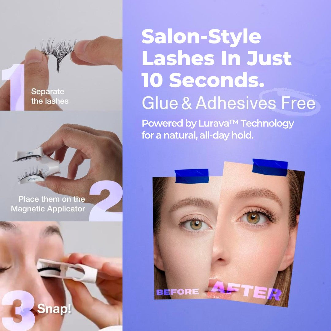 Magnetic False Eyelashes Integrated Box New Glue-Free False Eyelashes Kit